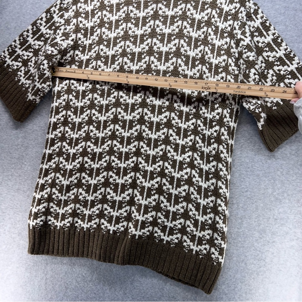 Chico's Chocolate and Ivory Knit Cardigan - Picture 10 of 10